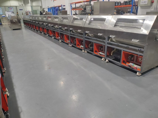 PLC-Touch-Bildschirm-Steuerung Rotationskäfig Weichkapsel Tumbler-Einheit mit vier 50kg Tumbler Käfige
